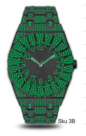Mens Metal Band Watch - 10336B-MB