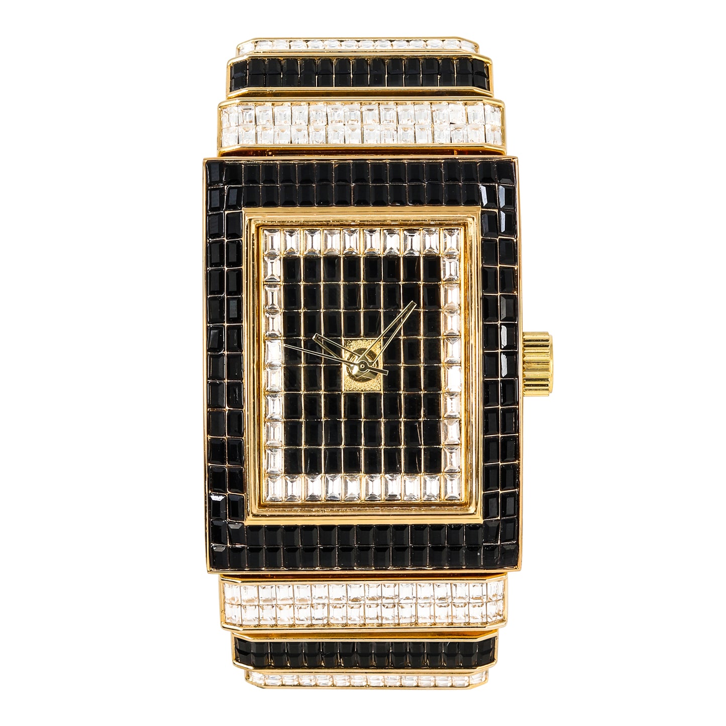 Urban Iced-Out Chandelier Metal Band Watch - 10011-MB