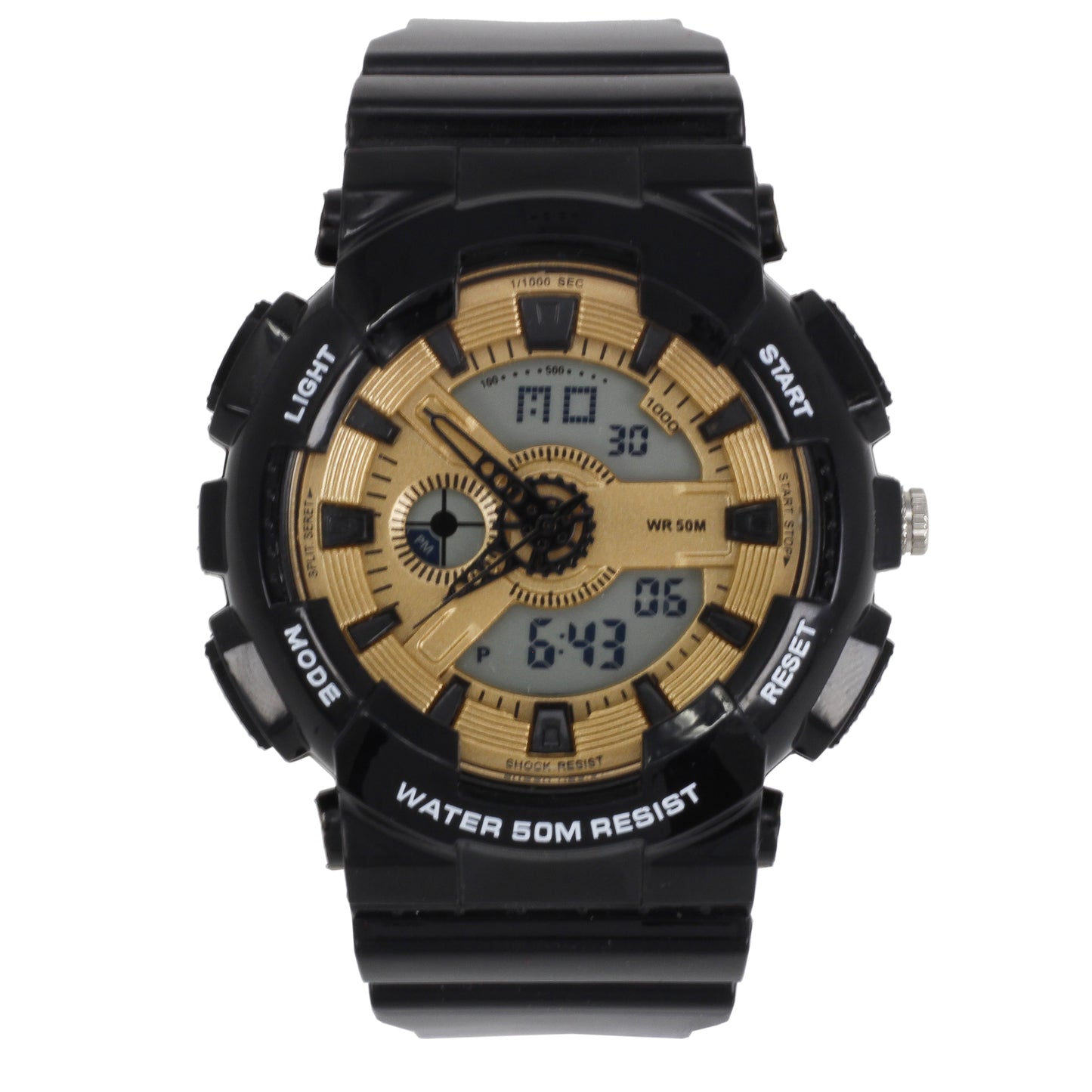 Digital 51mm Silicone Band Watch - 8648-DG