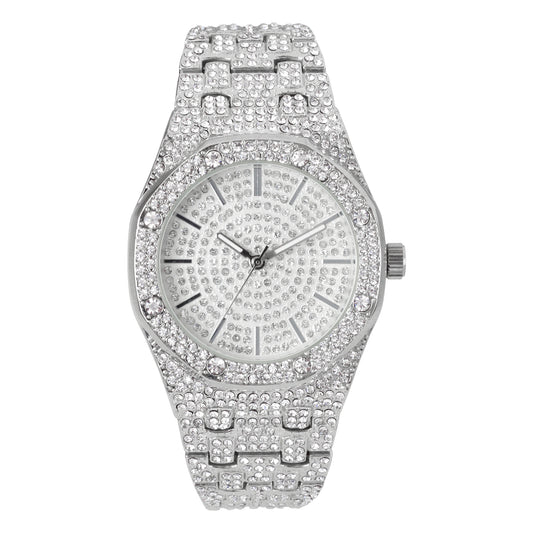 Urban Iced Out 42mm Metal Band Watch - 8651-MB