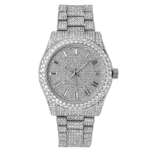 Urban Iced Out 42mm Metal Band Watch - 9479U-MB