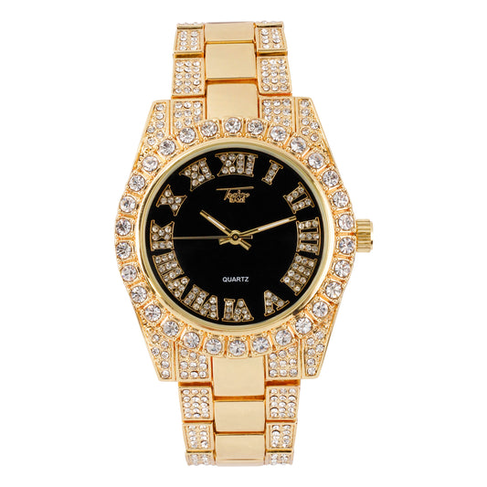 Urban Iced Out 41mm Metal Band Watch - 9596X-MB