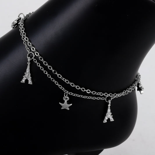 Ladies Multi Charm Anklet - AK-202
