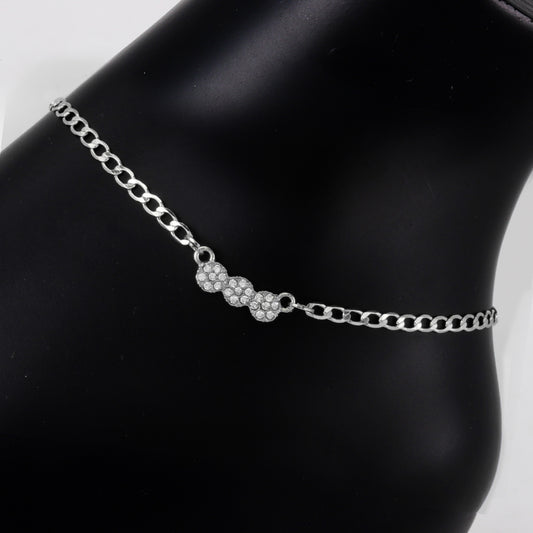 Ladies Cluster Charm Anklet - AK-205