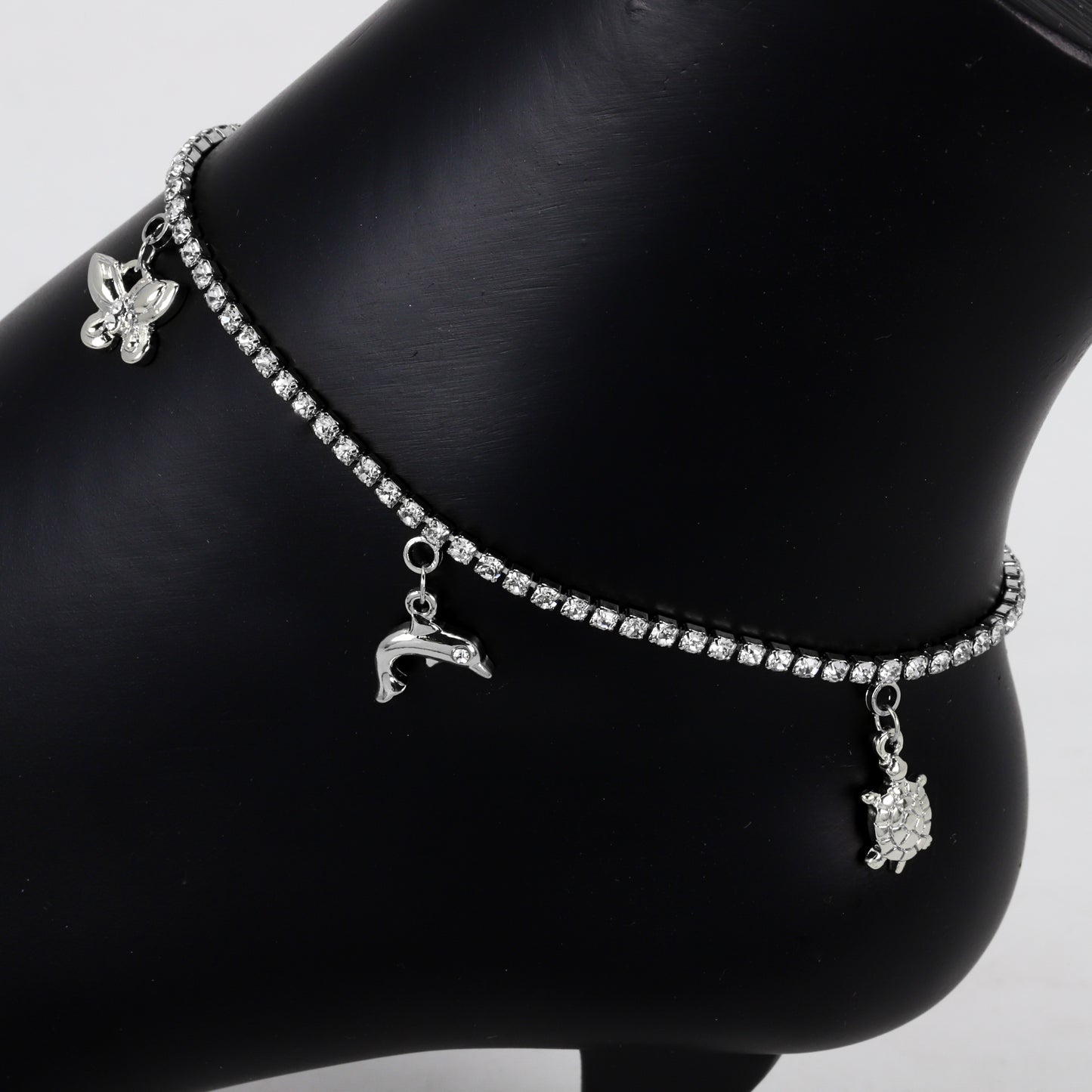 Ladies Sea Animal Charm Anklet - AK-220