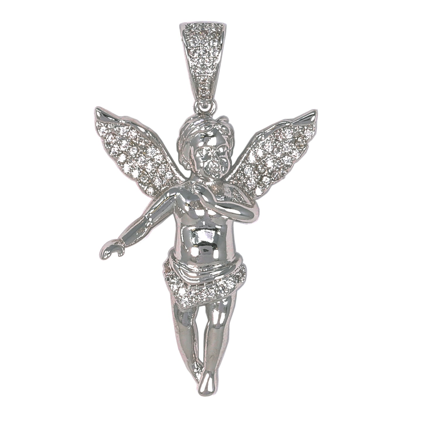 Small Angel Cubic Zirconia Pendant - BCH-1005*