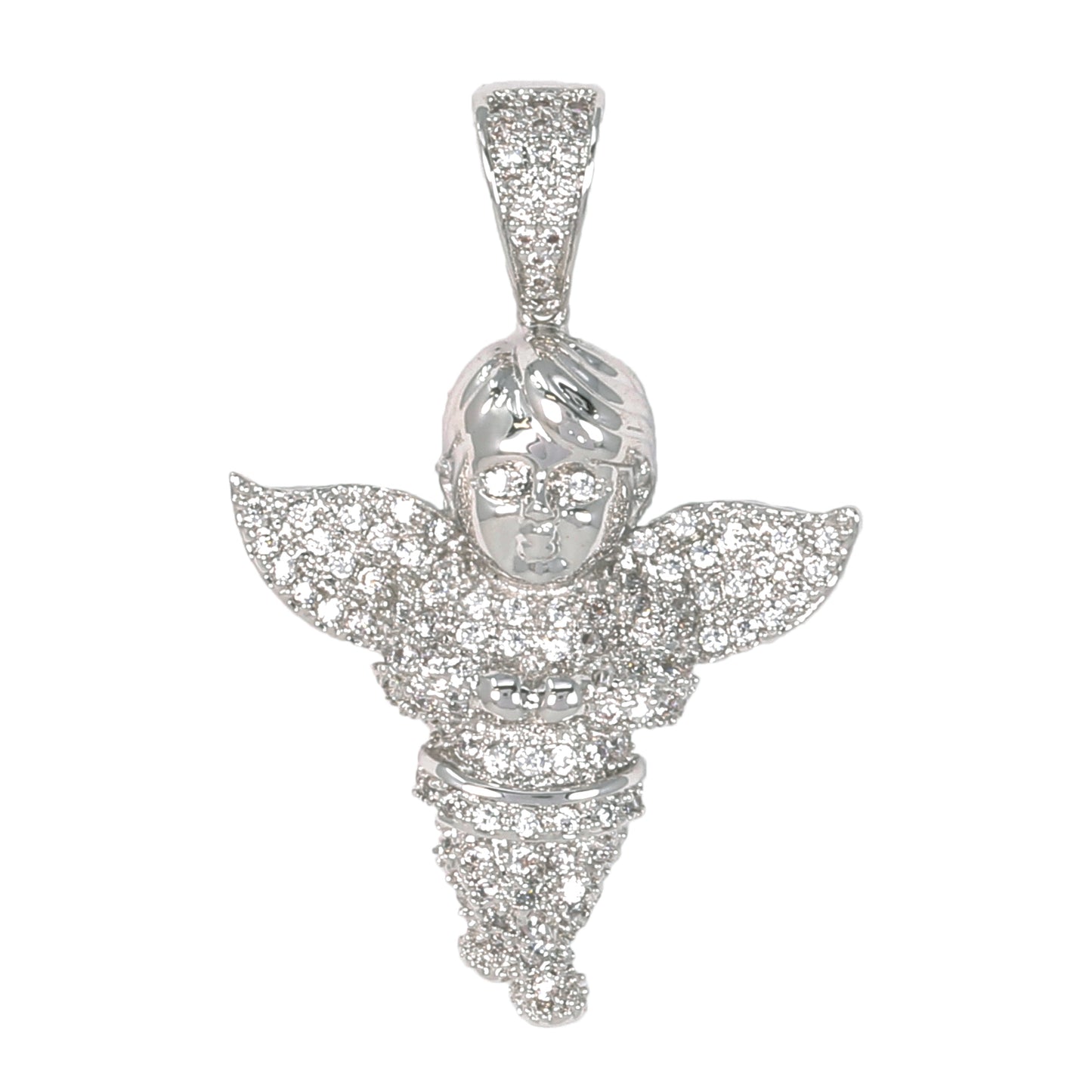 Small Angel Cubic Zirconia Pendant - BCH-1007*