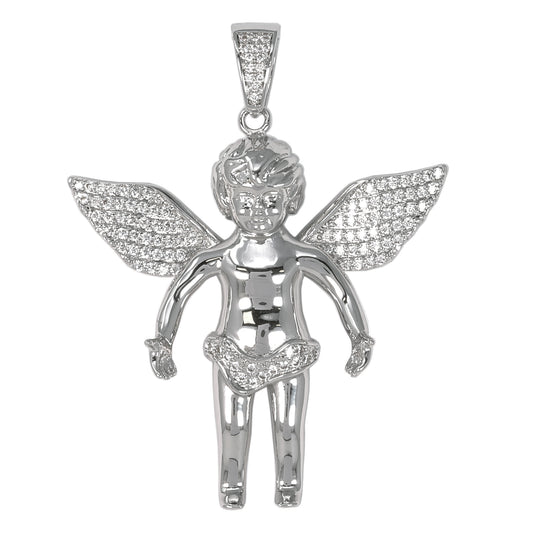 Medium Angel Cubic Zirconia Pendant - BCH-1048*