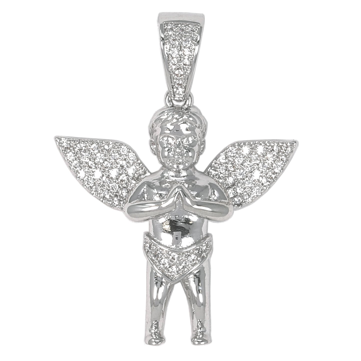 Small Angel Cubic Zirconia Pendant - BCH-1069*