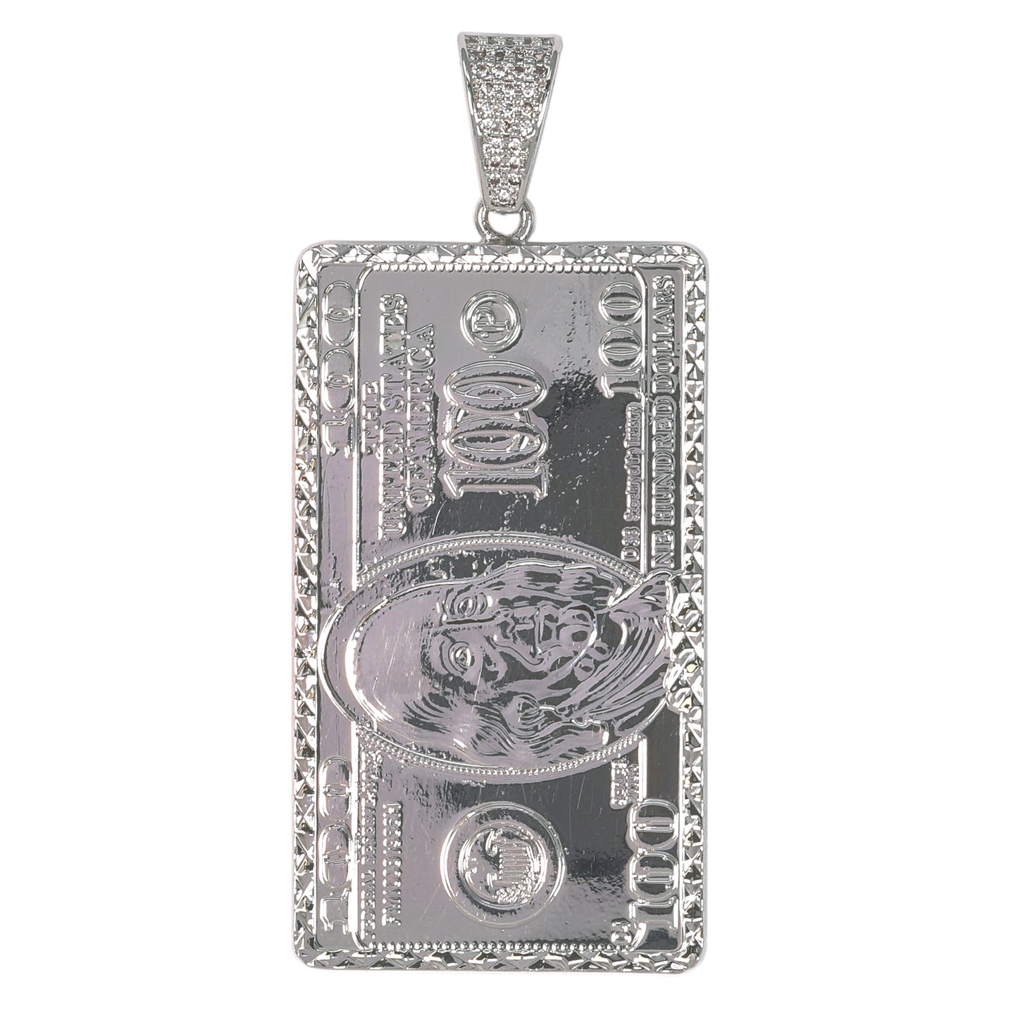 Large Money Cubic Zirconia Pendant - BCH-1099*