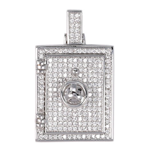Medium Money Vault Cubic Zirconia Pendant - BCH-1114*