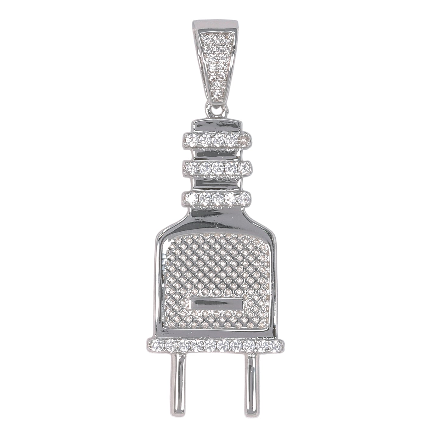 Medium Plug Cubic Zirconia Pendant - BCH-1159*