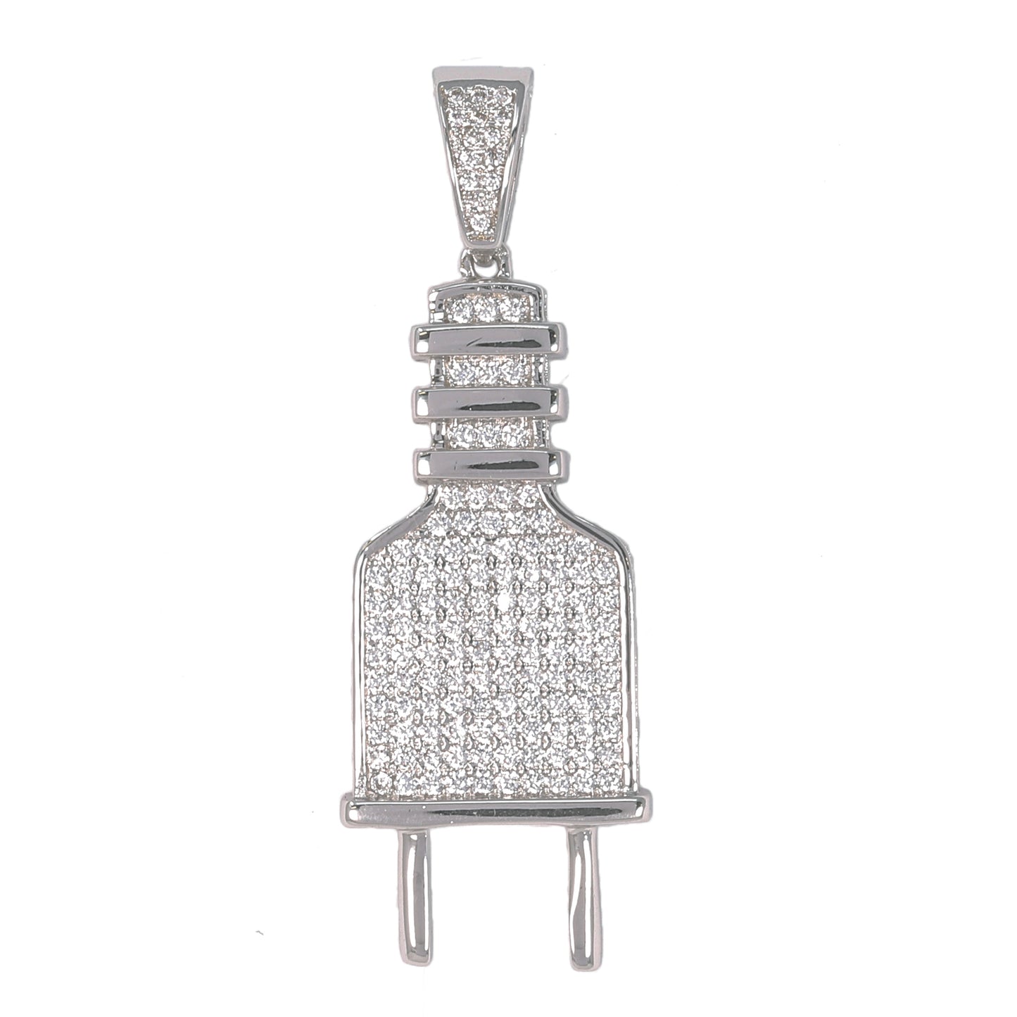 Medium Plug Cubic Zirconia Pendant - BCH-1160*