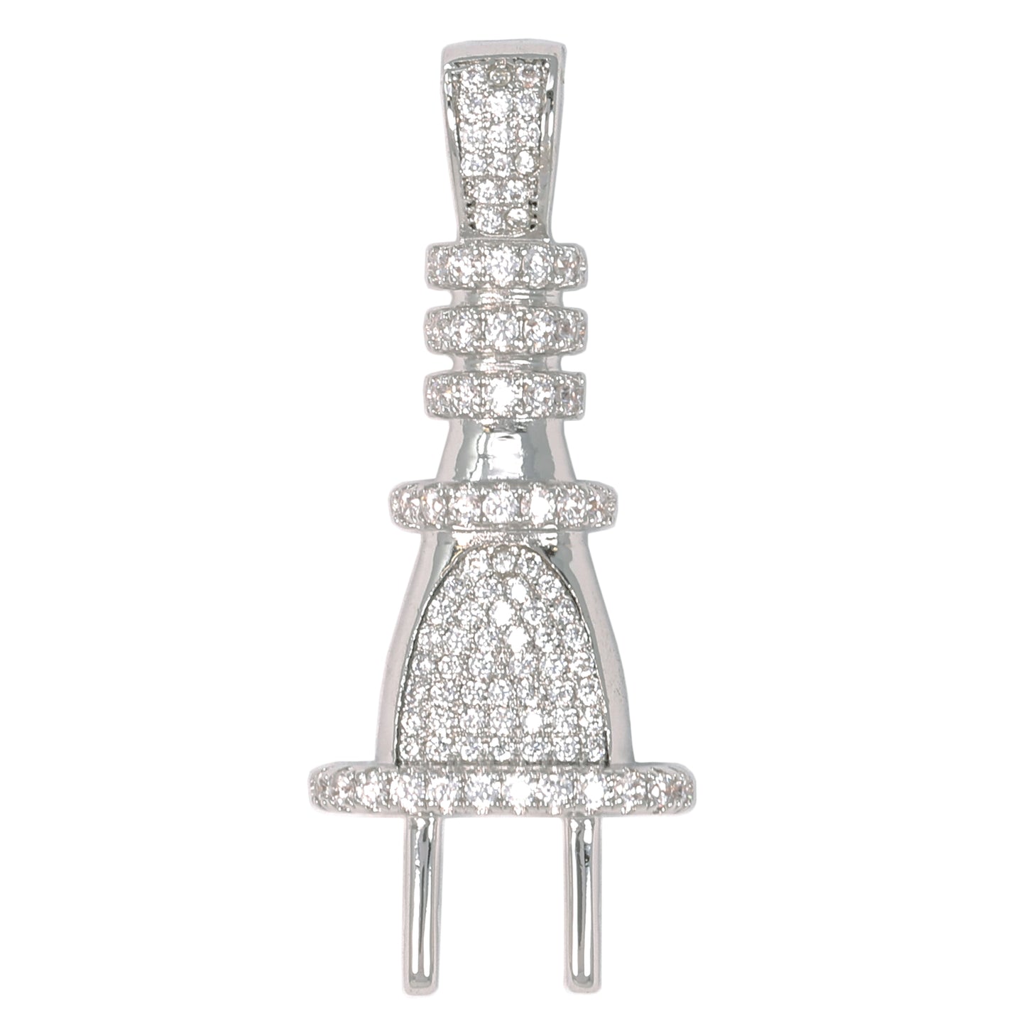 Medium Plug Cubic Zirconia Pendant - BCH-1161*