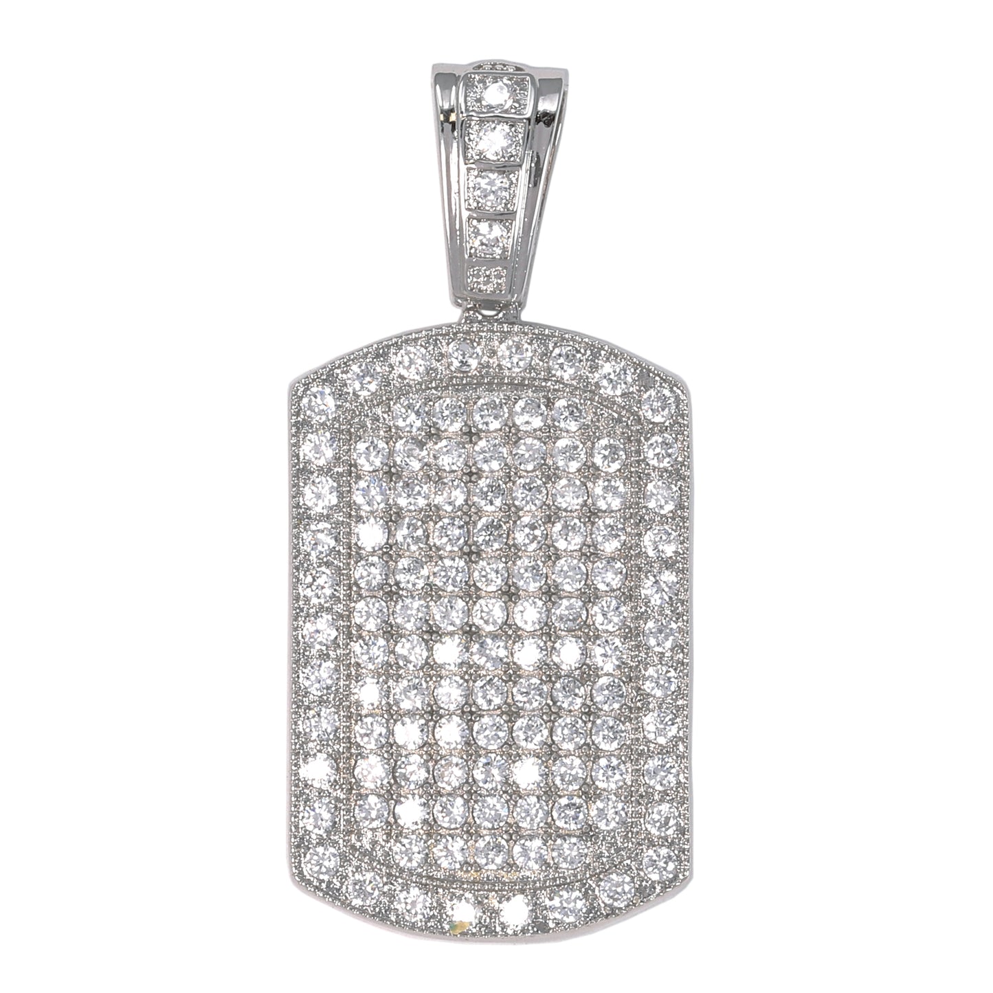 Medium Tag Cubic Zirconia Pendant - BCH-1170*