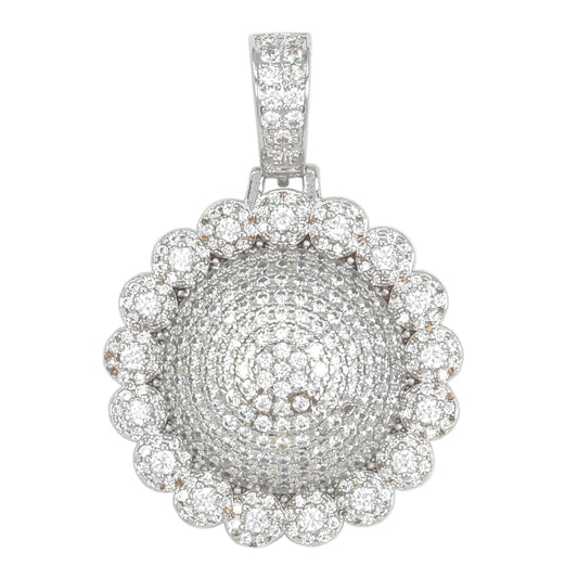 Small Cluster Cubic Zirconia Pendant - BCH-1189*