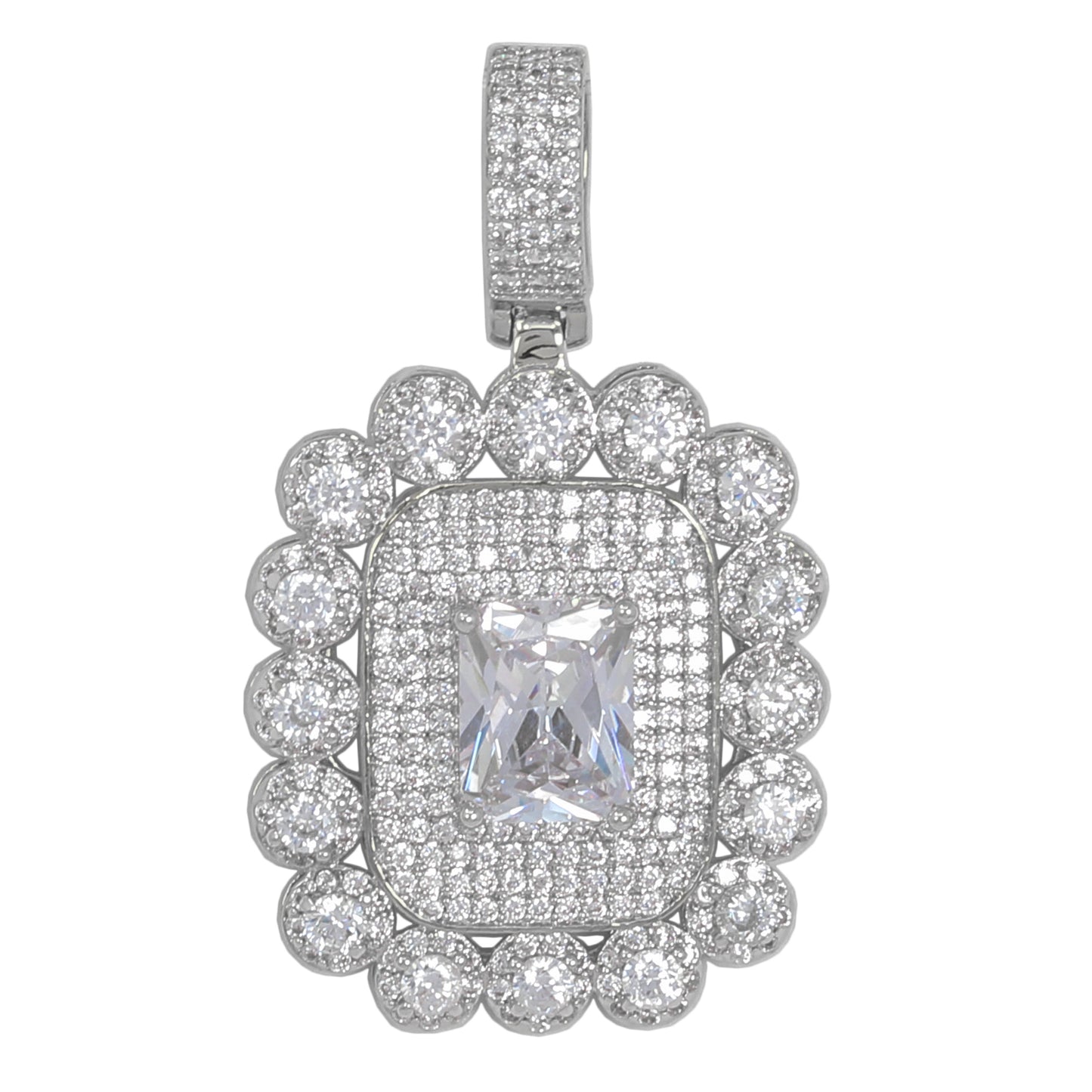 Small Cluster Cubic Zirconia Pendant - BCH-1207*
