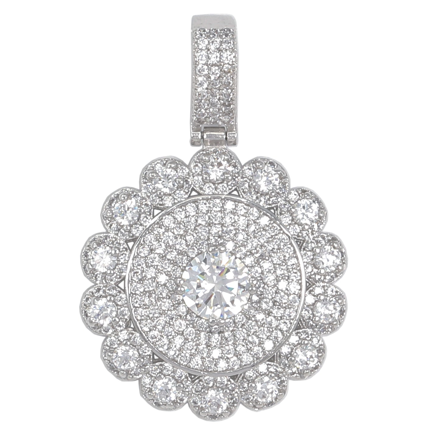 Small Cluster Cubic Zirconia Pendant - BCH-1208*