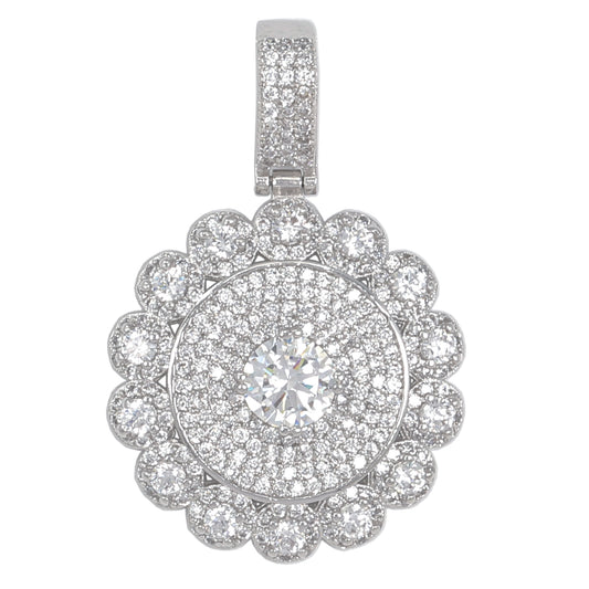 Small Cluster Cubic Zirconia Pendant - BCH-1208*