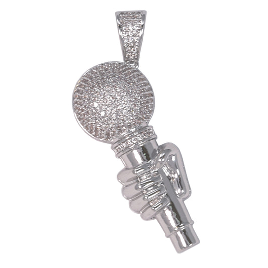 Medium Music Cubic Zirconia Pendant - BCH-1229*