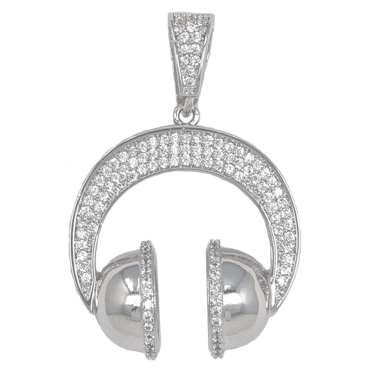Small Music Cubic Zirconia Pendant - BCH-1291*
