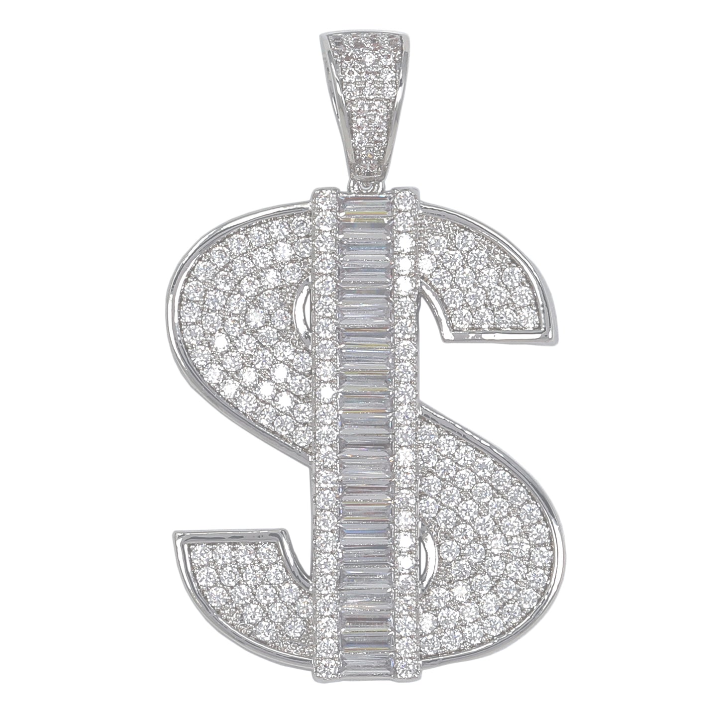 Large Money Cubic Zirconia Pendant - BCH-1295*