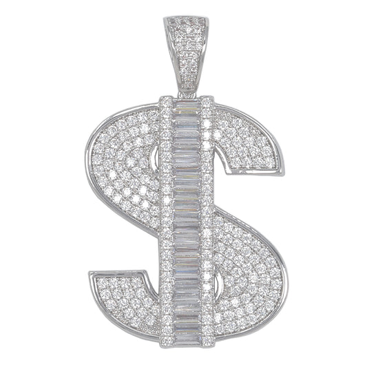 Large Money Cubic Zirconia Pendant - BCH-1295*