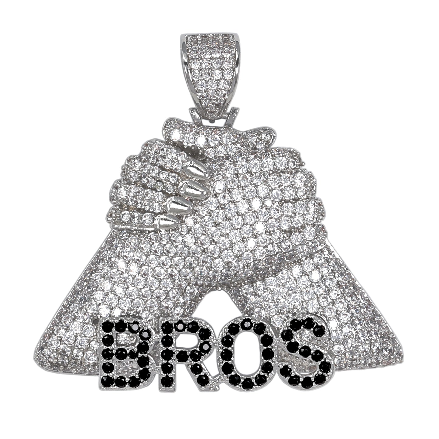 Large Bros Cubic Zirconia Pendant - BCH-1299*