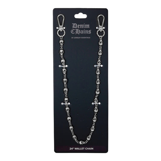 9mm Skull Pant Chain 24" -BKC-106