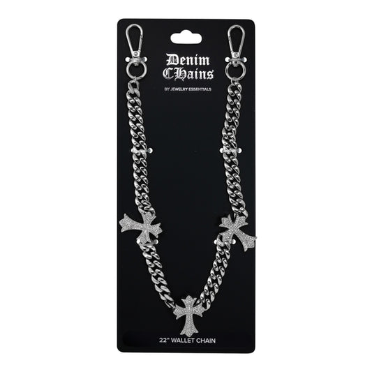 Iced 3 Cross Cuban 22" -BKC-157