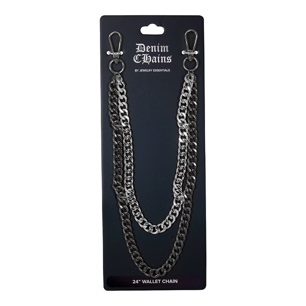 11mm Double Cuban Pant Chain 24" -BKC-205