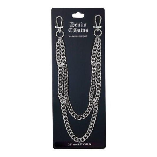 11mm Double Cuban Pant Chain 24" -BKC-205