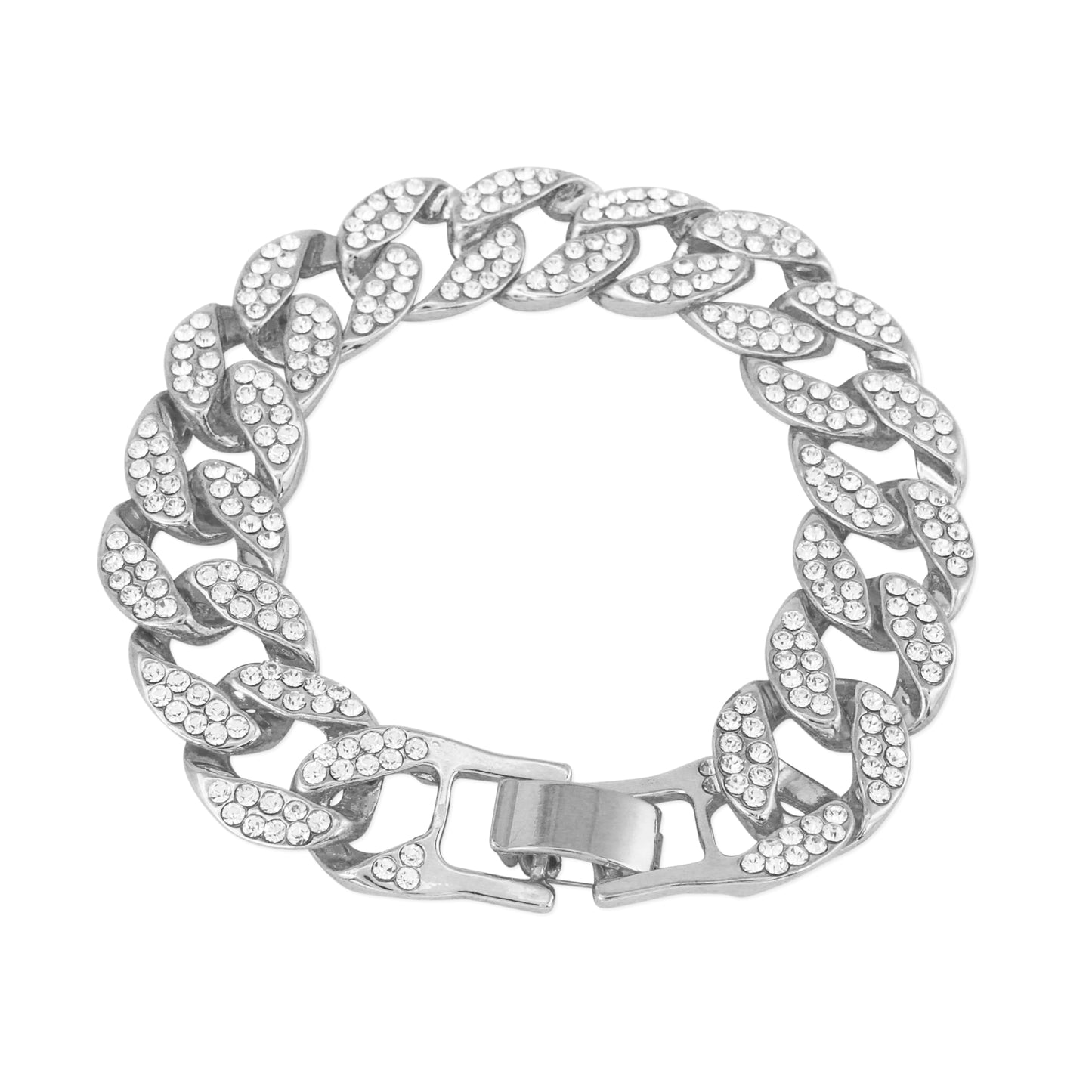 15mm Iced Cuban Bracelet - HBR-102