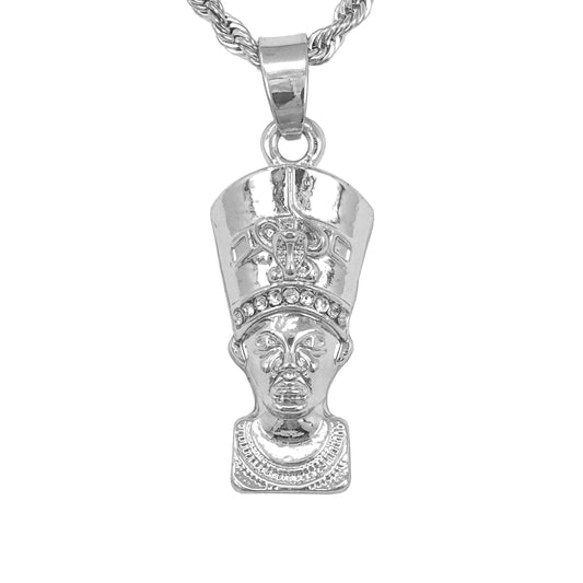 Iced Mini Egyptian Pendant with 3mm Rope Chain 24" - HC-263**