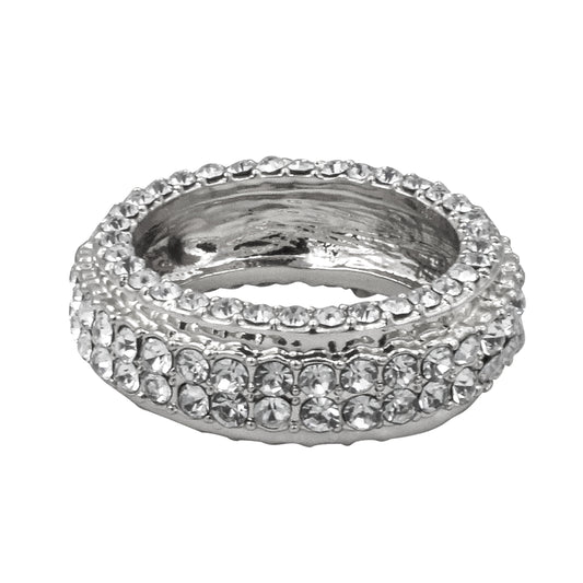 Mens One Size Iced Out Diamond Ring - HR-46