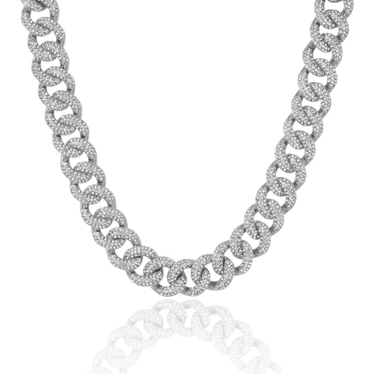 18mm Iced Out Cuban Chain - HSCH-133