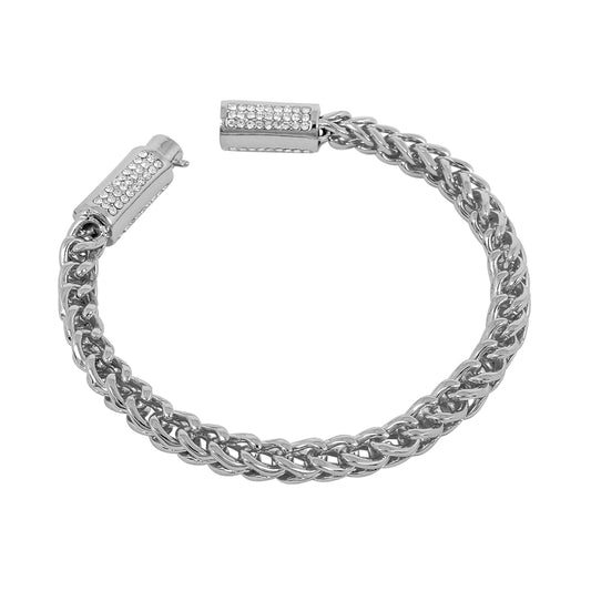 6mm Franco Bracelet with CZ Lock - HSCH-505-B**