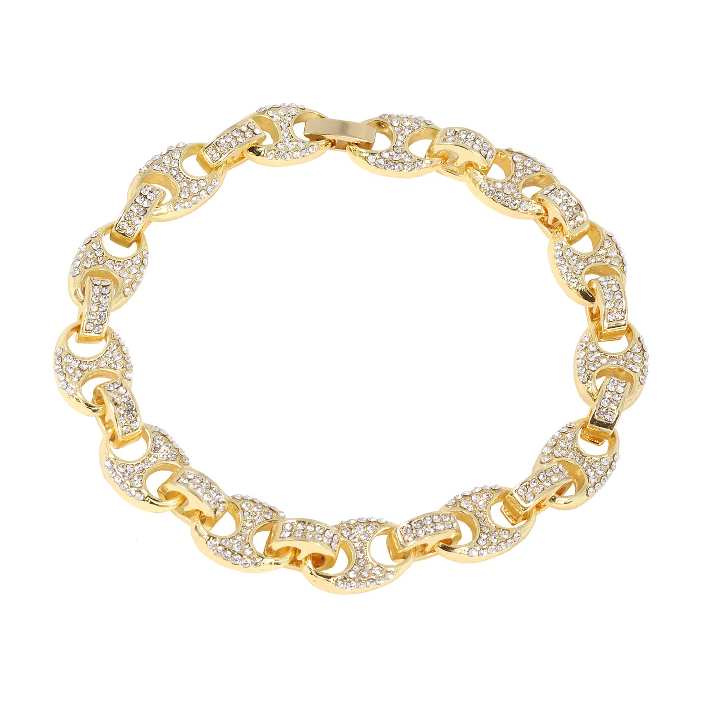 10mm Iced Mariner Bracelet - HSCH-510-B**