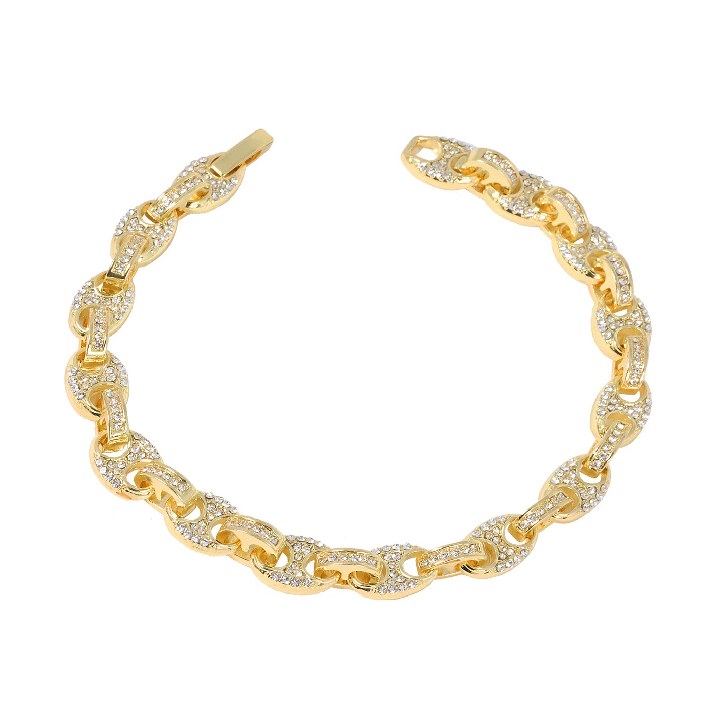 8mm Iced Mariner Bracelet - HSCH-511-B**