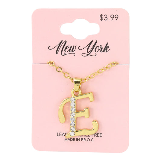 Initial Pendant - E