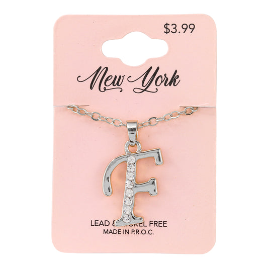 Initial Pendant - F