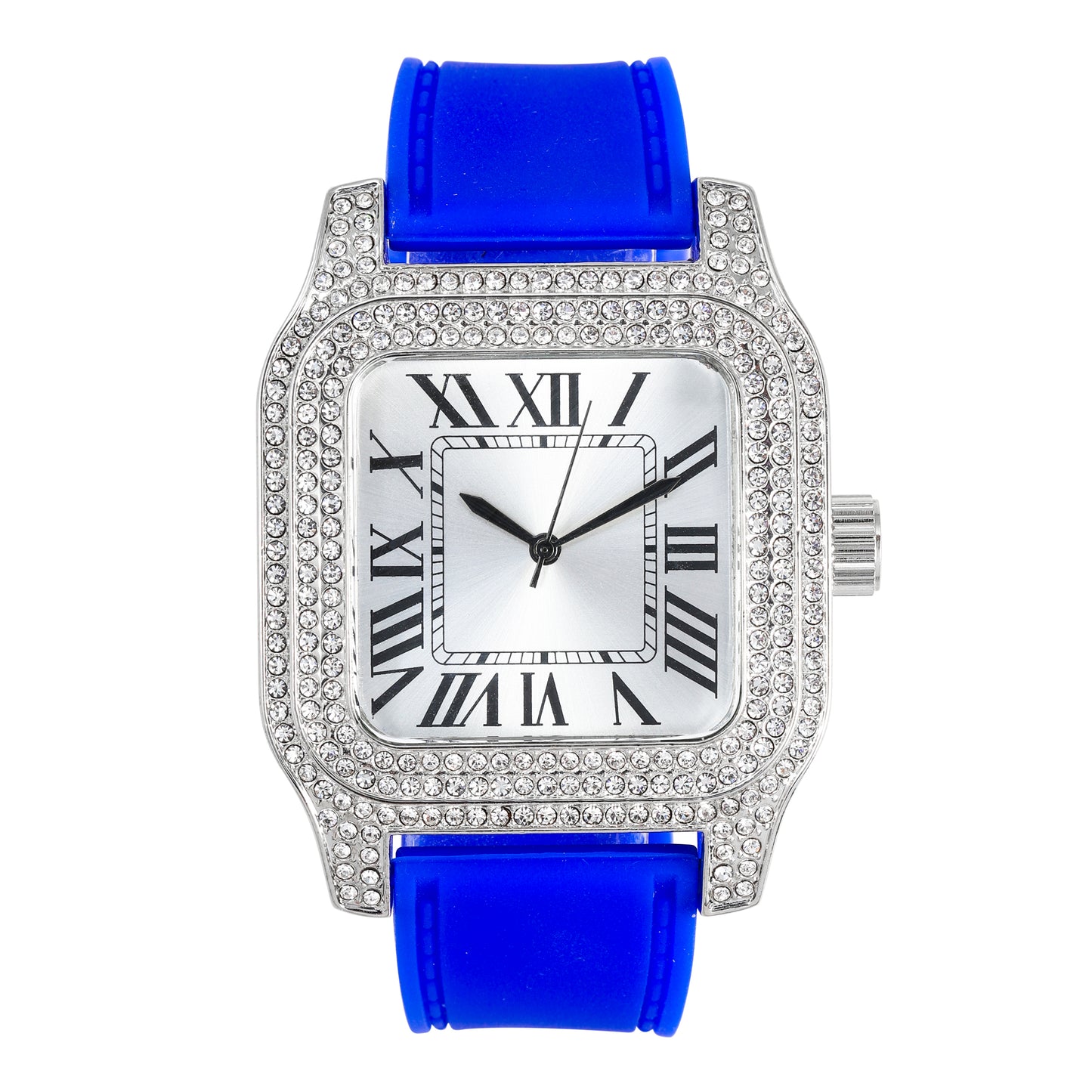 Urban mm Iced Out Square Watch - 7747C-SB