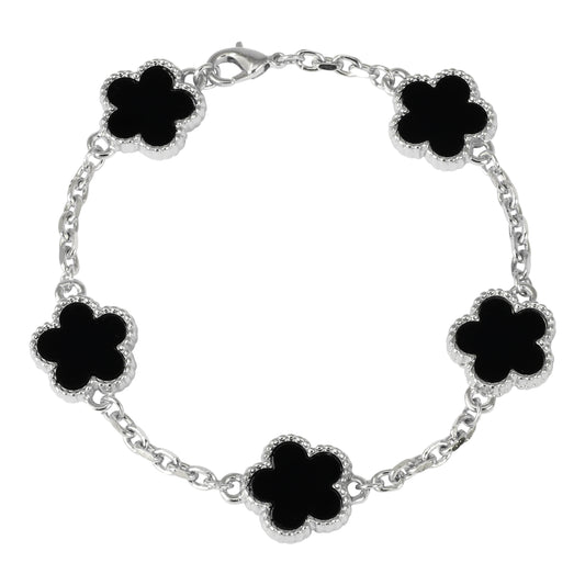 15mm Clover Chain Men Link Bracelet - HBRS-102