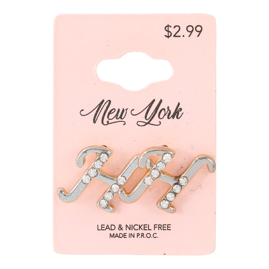 Initial Earring - H