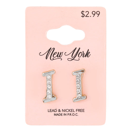 Initial Earring - I