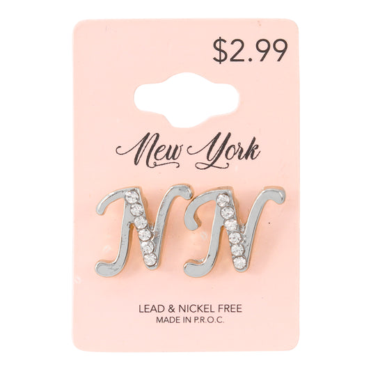 Initial Earring - N