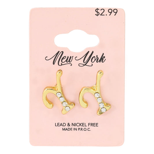 Initial Earring - Y
