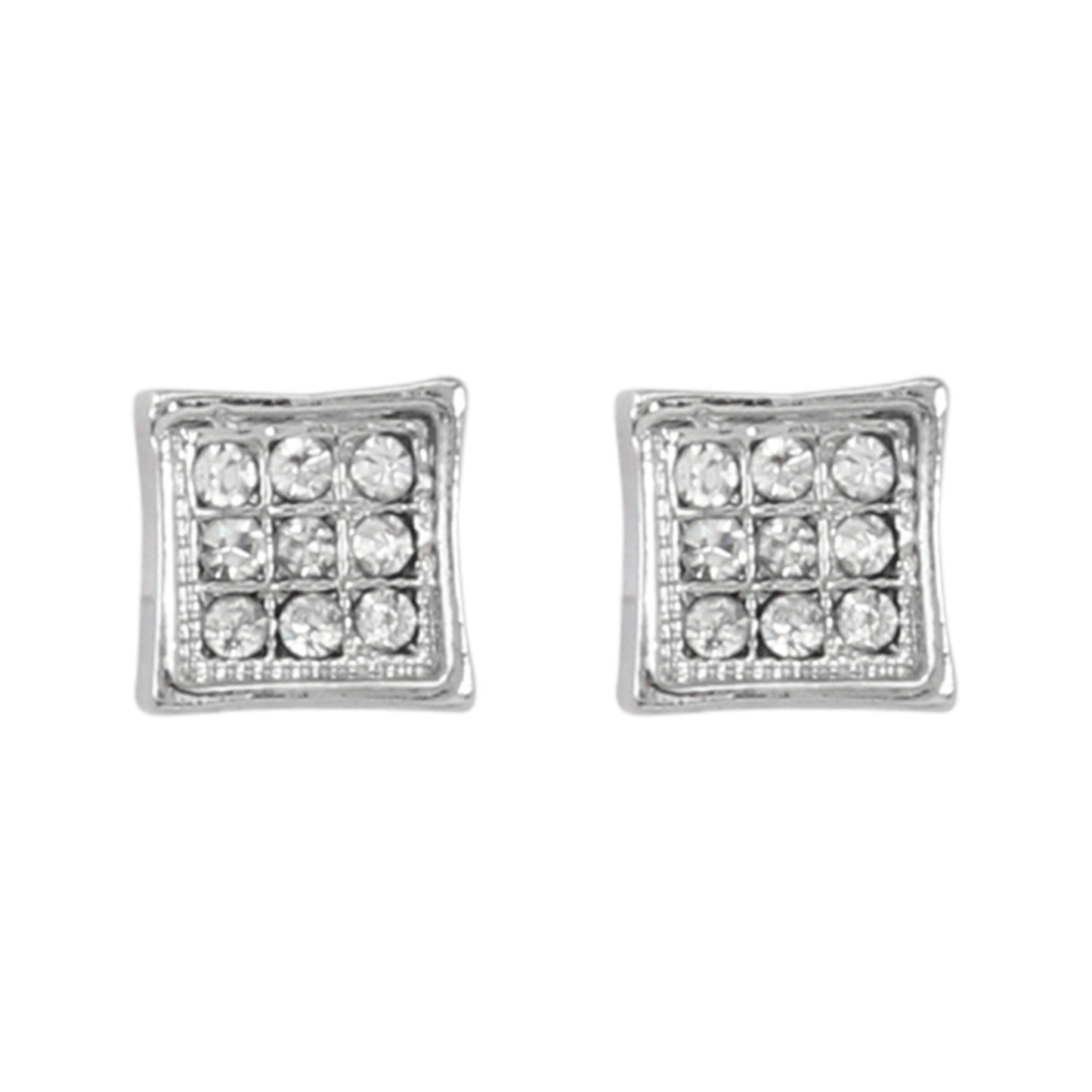 7mm Square Earrings - MPB 103