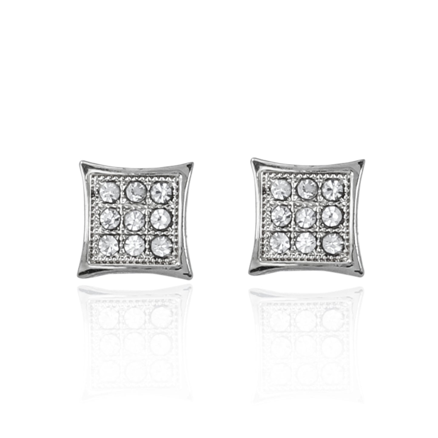 9mm Kite Pave Earrings - MPB 104
