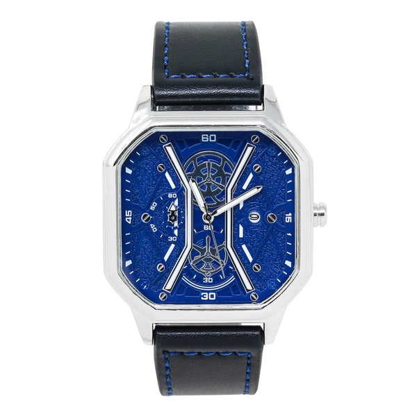 Mens Leather Band Watch - 10375-LB